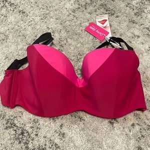 Curvy Kate Subtropic Balcony Bikini Cherry Red/Pink NWT